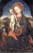 BELLINI, Jacopo Madonna and Child Adored by Lionello d Este oil painting artist